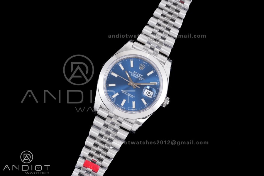 DateJust 41 126300 904L SS VSF 1:1 Best Edition Blue Dial on Jubilee Bracelet VS3235