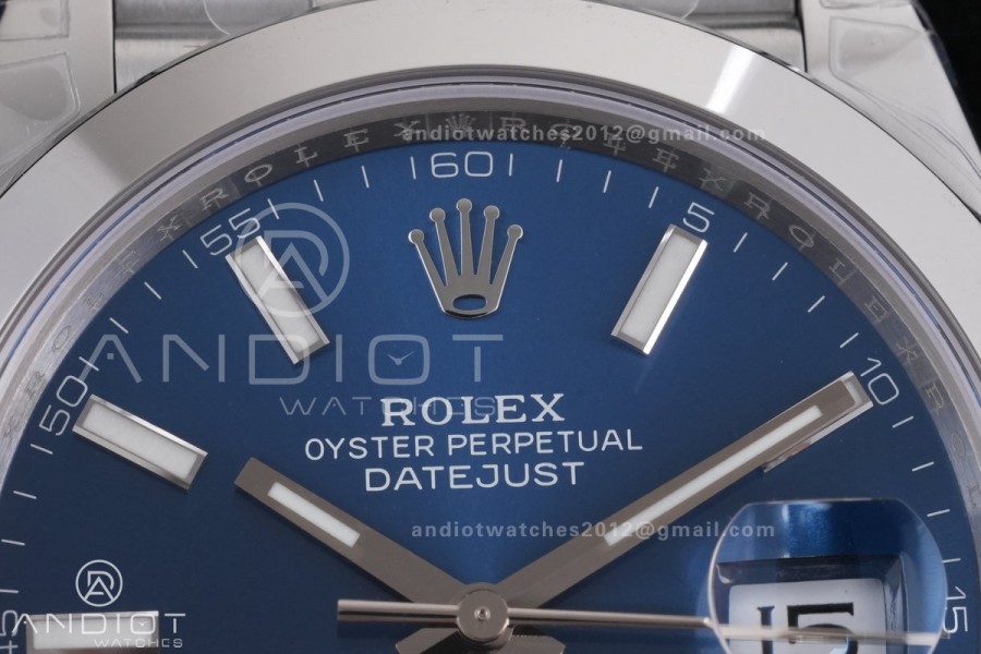 DateJust 41 126300 904L SS VSF 1:1 Best Edition Blue Dial on Jubilee Bracelet VS3235