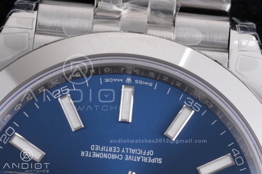 DateJust 41 126300 904L SS VSF 1:1 Best Edition Blue Dial on Jubilee Bracelet VS3235