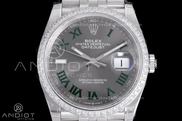 DateJust 36 SS 126284 VSF 1:1 Wimbledon Best Editi...