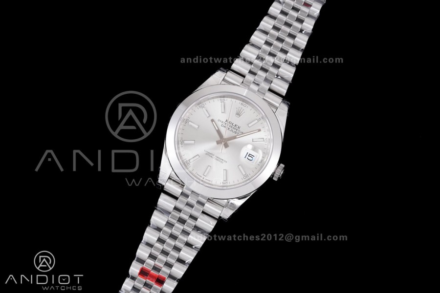 DateJust 41 126300 904L SS VSF 1:1 Best Edition Sliver Dial on Jubilee Bracelet VS3235
