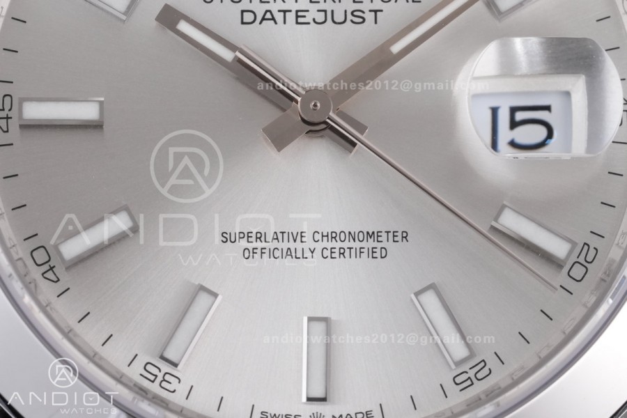 DateJust 41 126300 904L SS VSF 1:1 Best Edition Sliver Dial on Jubilee Bracelet VS3235
