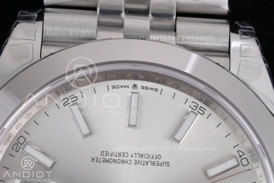 DateJust 41 126300 904L SS VSF 1:1 Best Edition Sliver Dial on Jubilee Bracelet VS3235