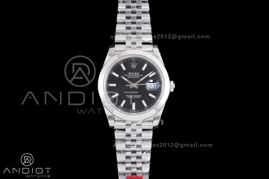 DateJust 41 126300 904L SS VSF 1:1 Best Edition Black Dial on Jubilee Bracelet VS3235
