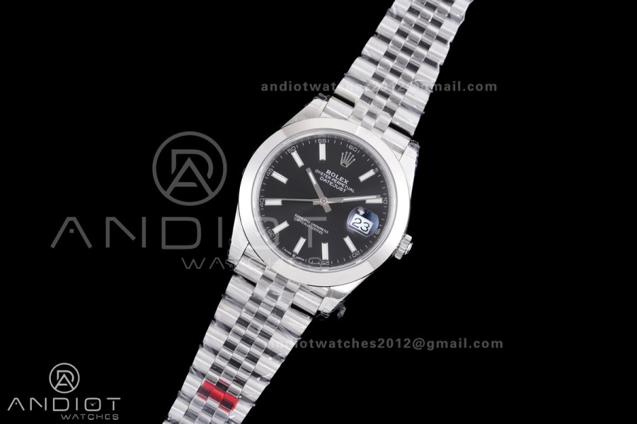 DateJust 41 126300 904L SS VSF 1:1 Best Edition Black Dial on Jubilee Bracelet VS3235
