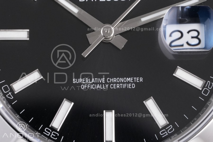 DateJust 41 126300 904L SS VSF 1:1 Best Edition Black Dial on Jubilee Bracelet VS3235