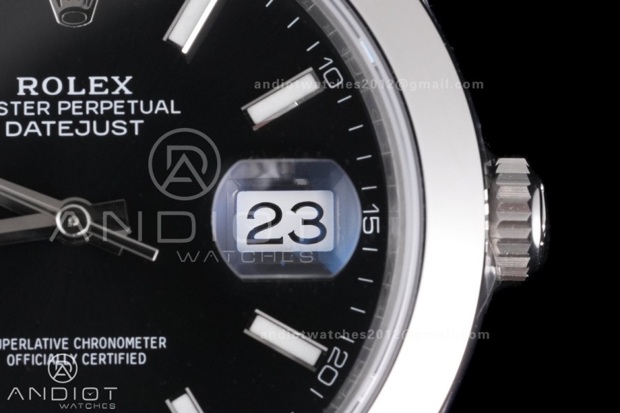 DateJust 41 126300 904L SS VSF 1:1 Best Edition Black Dial on Jubilee Bracelet VS3235