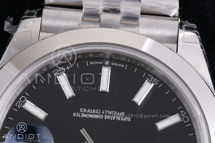 DateJust 41 126300 904L SS VSF 1:1 Best Edition Black Dial on Jubilee Bracelet VS3235