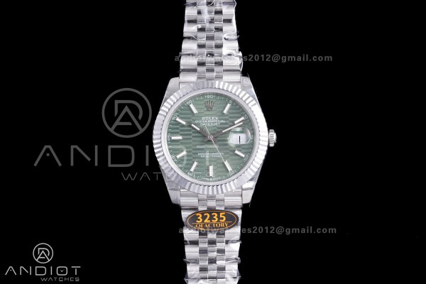 QF41mm Datejust 126334 Green Motif Patterned Dial ...