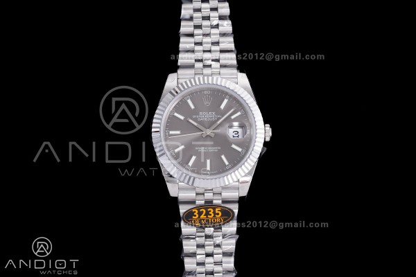 QF 41mm Datejust 126334 Grey Dial 904L SS with Add...
