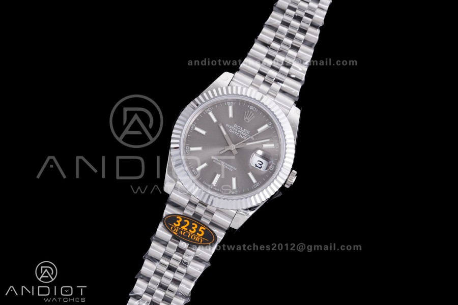QF 41mm Datejust 126334 Grey Dial 904L SS with Added Weight Bezel and Jubilee Bracelet, Approx. 149g