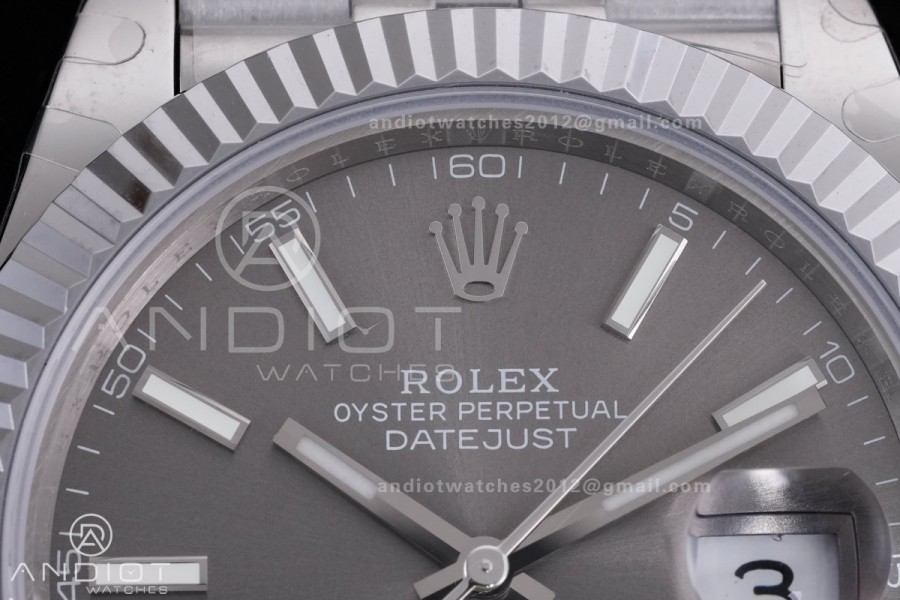 QF 41mm Datejust 126334 Grey Dial 904L SS with Added Weight Bezel and Jubilee Bracelet, Approx. 149g