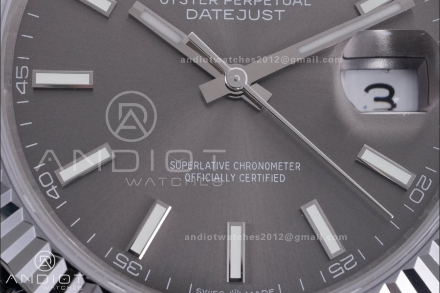 QF 41mm Datejust 126334 Grey Dial 904L SS with Added Weight Bezel and Jubilee Bracelet, Approx. 149g