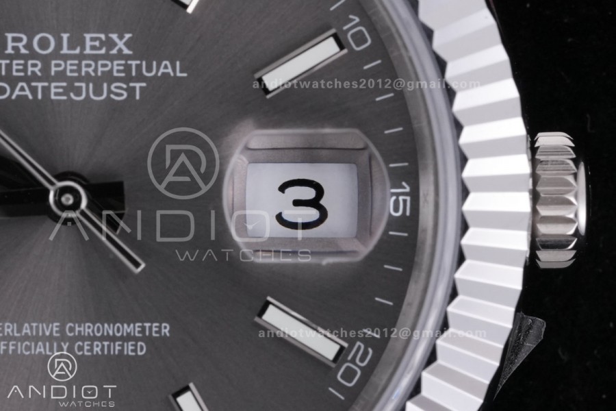 QF 41mm Datejust 126334 Grey Dial 904L SS with Added Weight Bezel and Jubilee Bracelet, Approx. 149g