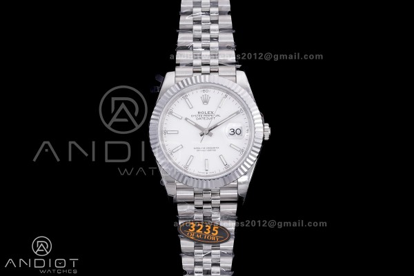 QF 41mm Datejust 126334 White Dial 904L SS with Ad...