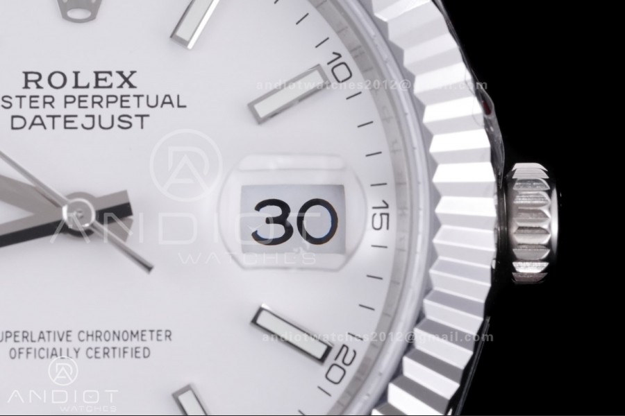 QF 41mm Datejust 126334 White Dial 904L SS with Added Weight Bezel and Jubilee Bracelet, Approx. 149g