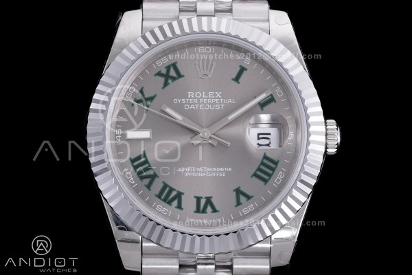 QF 41mm Datejust 126334 Grey Dial with Roman 904L ...