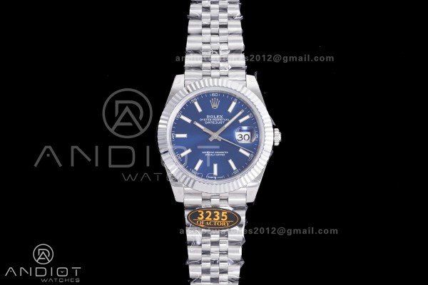 QF41mm Datejust 126334 Blue Dial 904L SS with Adde...