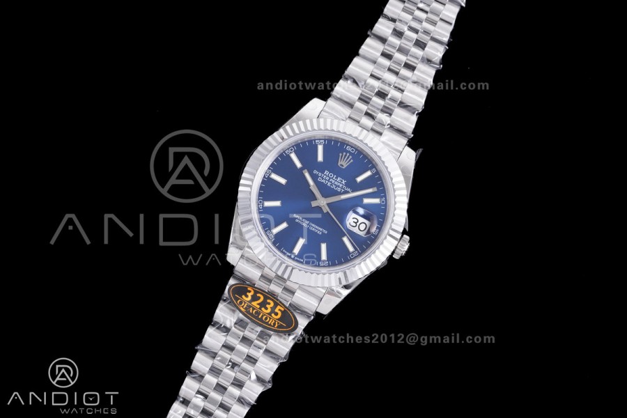QF41mm Datejust 126334 Blue Dial 904L SS with Added Weight Bezel and Jubilee Bracelet, Approx. 149g