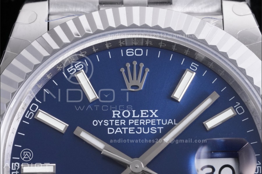 QF41mm Datejust 126334 Blue Dial 904L SS with Added Weight Bezel and Jubilee Bracelet, Approx. 149g