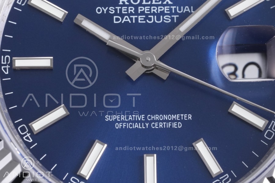 QF41mm Datejust 126334 Blue Dial 904L SS with Added Weight Bezel and Jubilee Bracelet, Approx. 149g