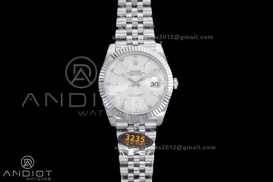 QF 41mm Datejust 126334 Sliver Dial 904L SS with Added Weight Bezel and Jubilee Bracelet, Approx. 149g