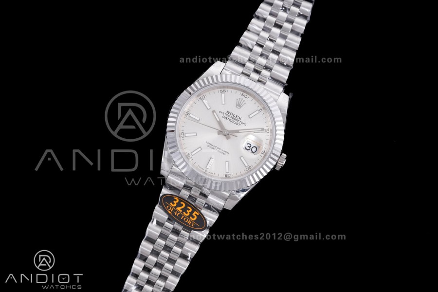 QF 41mm Datejust 126334 Sliver Dial 904L SS with Added Weight Bezel and Jubilee Bracelet, Approx. 149g