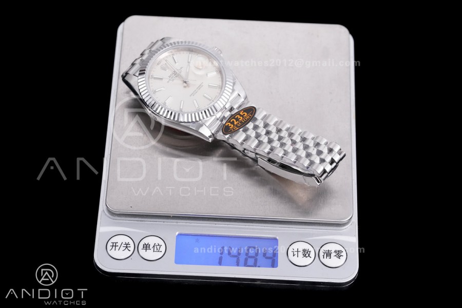 QF 41mm Datejust 126334 Sliver Dial 904L SS with Added Weight Bezel and Jubilee Bracelet, Approx. 149g