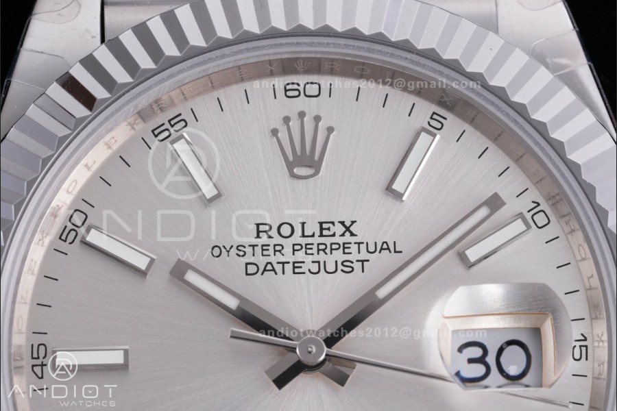 QF 41mm Datejust 126334 Sliver Dial 904L SS with Added Weight Bezel and Jubilee Bracelet, Approx. 149g