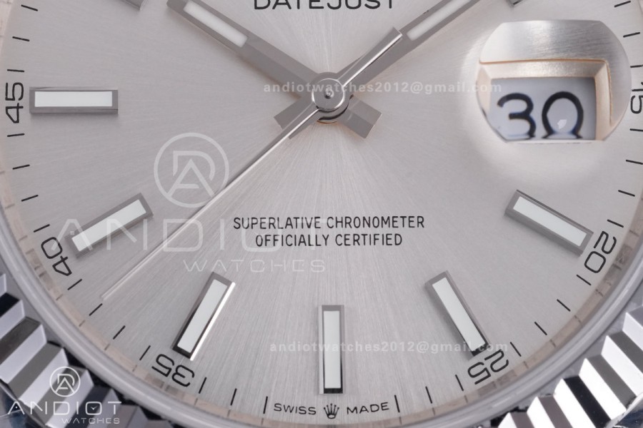 QF 41mm Datejust 126334 Sliver Dial 904L SS with Added Weight Bezel and Jubilee Bracelet, Approx. 149g