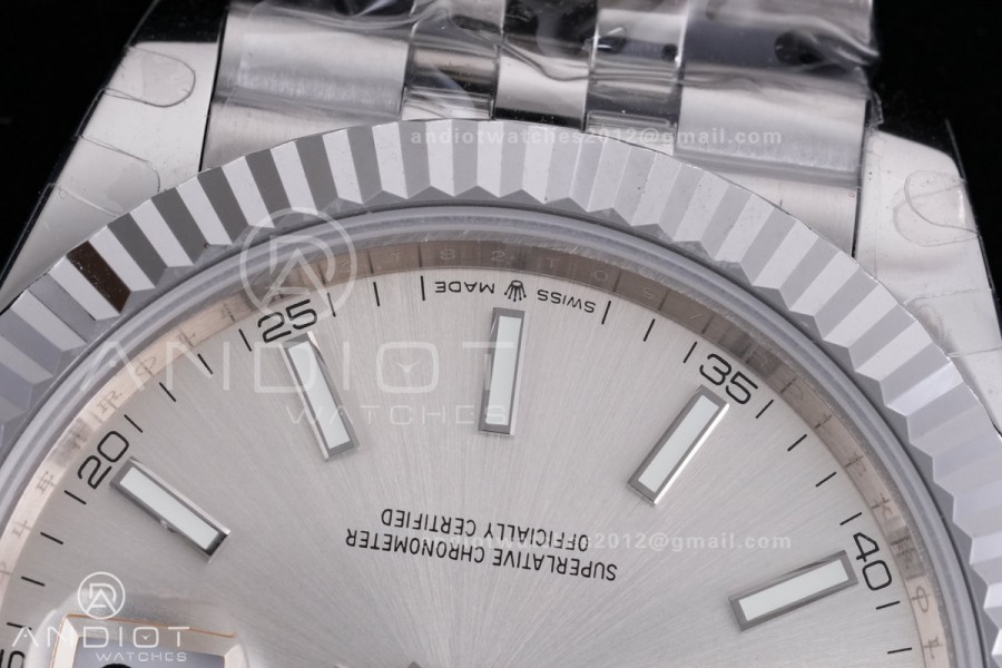 QF 41mm Datejust 126334 Sliver Dial 904L SS with Added Weight Bezel and Jubilee Bracelet, Approx. 149g