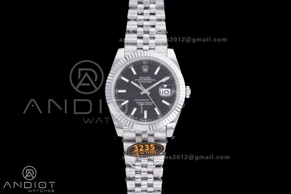 QF 41mm Datejust 126334 Black Dial 904L SS with Ad...