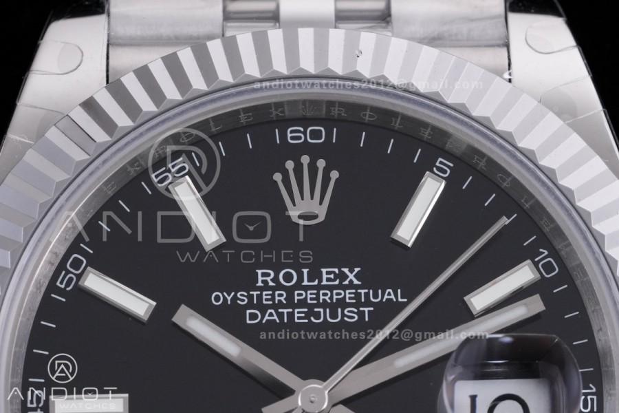 QF 41mm Datejust 126334 Black Dial 904L SS with Added Weight Bezel and Jubilee Bracelet, Approx. 149g