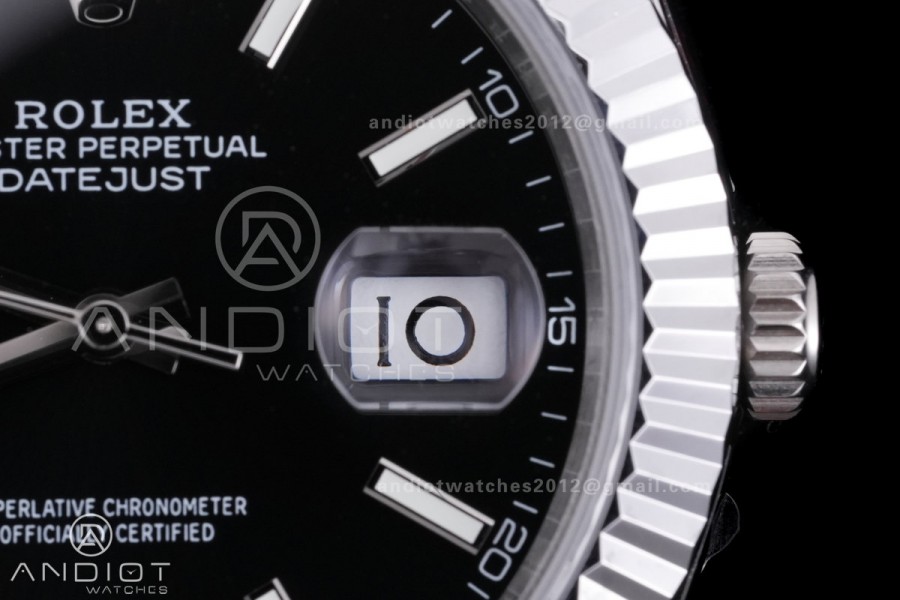 QF 41mm Datejust 126334 Black Dial 904L SS with Added Weight Bezel and Jubilee Bracelet, Approx. 149g
