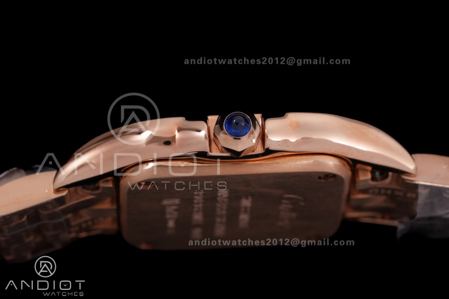 Panthère Ladies 22mm RG AF 1:1 Best Edition White Dial on RG Bracelet Ronda Quartz
