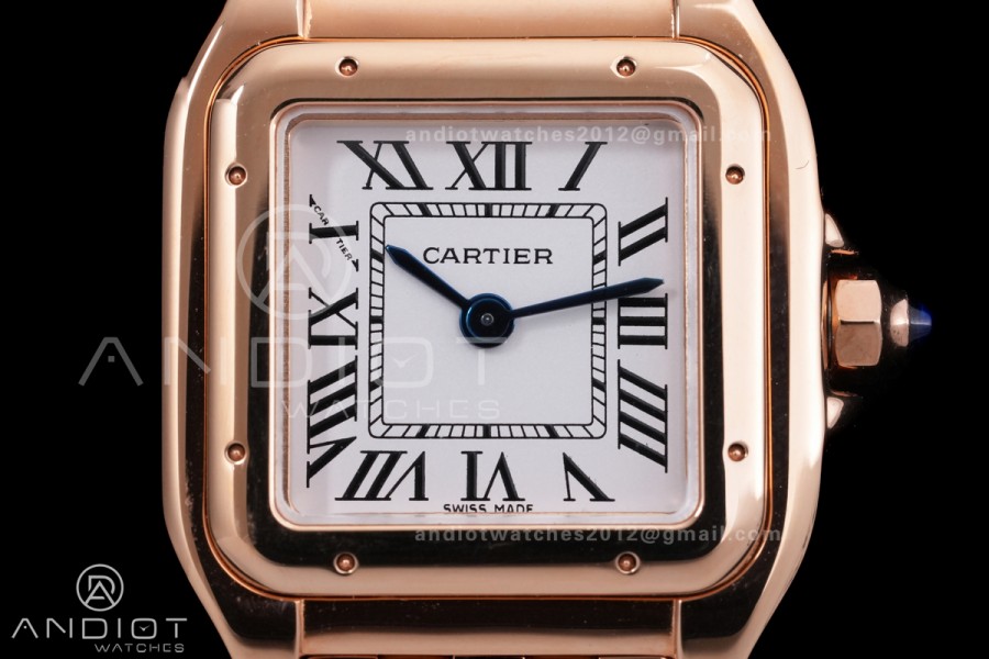 Panthère Ladies 22mm RG AF 1:1 Best Edition White Dial on RG Bracelet Ronda Quartz
