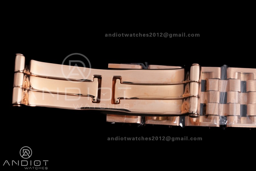 Panthère Ladies 22mm RG AF 1:1 Best Edition White Dial Diamonds Bezel on RG Bracelet Ronda Quartz