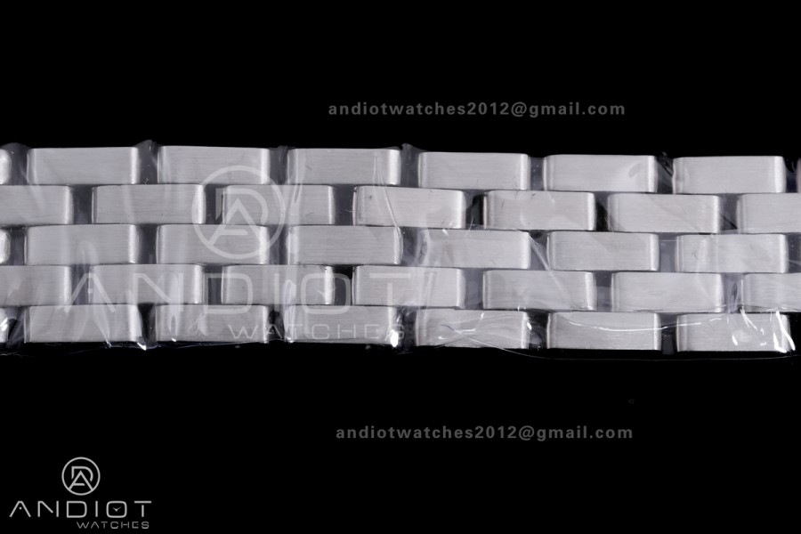 Panthère Ladies 22mm SS AF 1:1 Best Edition White Dial Diamonds Bezel on SS Bracelet Ronda Quartz