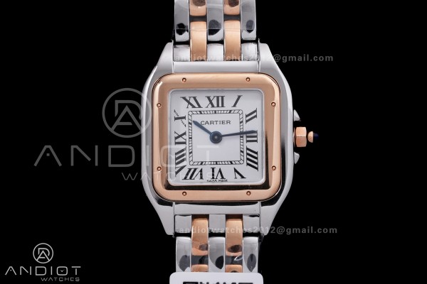 Panthère Ladies 22mm SS/RG AF 1:1 Best Edition Wh...