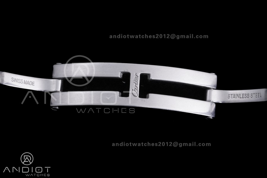 Panthère Ladies 22mm SS/YG AF 1:1 Best Edition White Dial Diamonds Bezel on SS/YG Bracelet Ronda Quartz