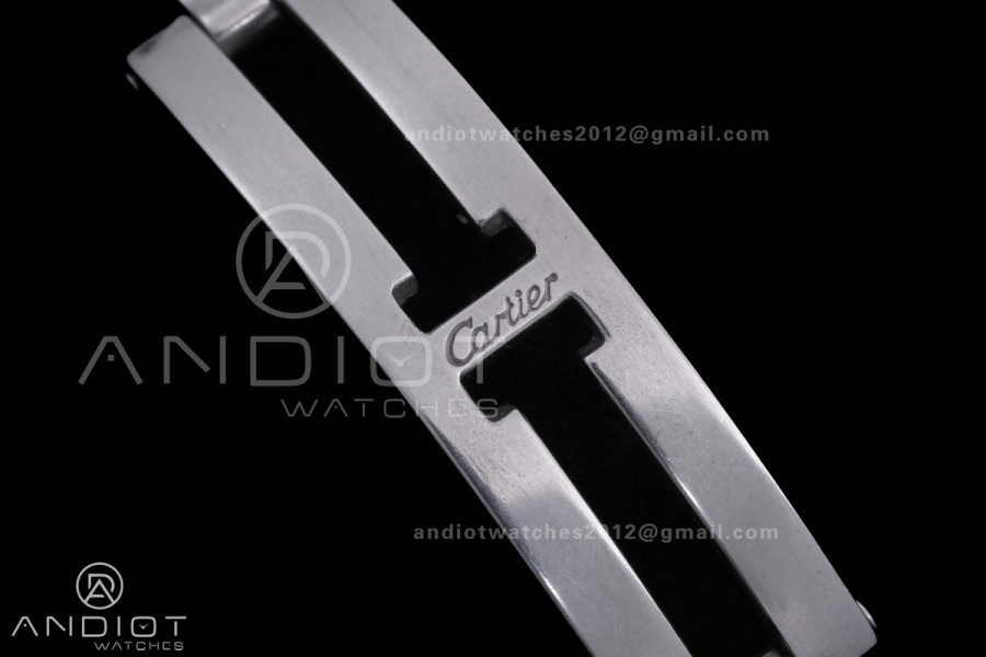 Panthère Ladies 22mm SS/YG AF 1:1 Best Edition White Dial Diamonds Bezel on SS/YG Bracelet Ronda Quartz