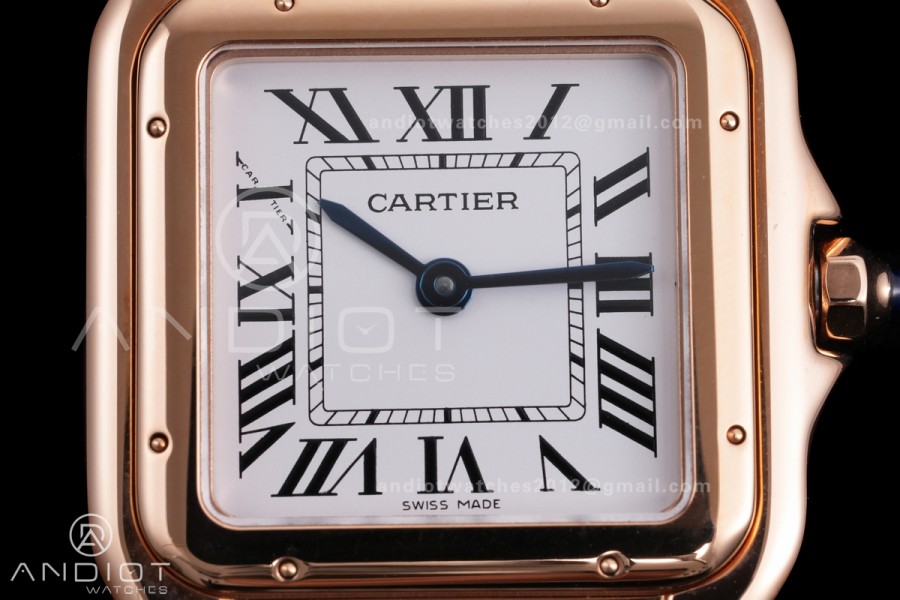 Panthère Ladies 27mm RG AF 1:1 Best Edition White Dial on RG Bracelet Ronda Quartz