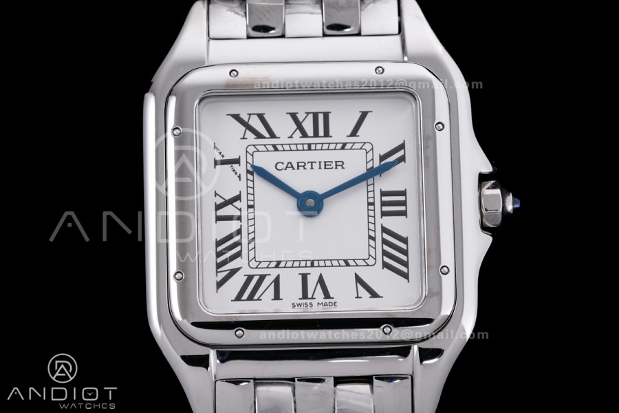 Panthère Ladies 27mm SS AF 1:1 Best Edition White Dial on SS Bracelet Ronda Quartz