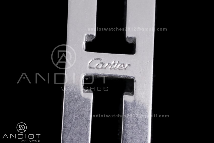 Panthère Ladies 27mm SS/RG AF 1:1 Best Edition White Dial Diamonds Bezel on SS/RG Bracelet Ronda Quartz