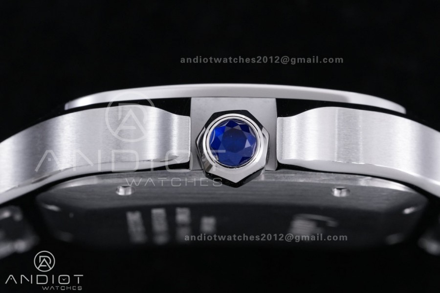 Santos de Cartier 40mm SS AF 1:1 Best Edition BrownDial on SS SmartLinks Bracelet MIYOTA 9015