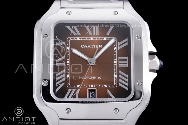 Santos de Cartier 40mm SS AF 1:1 Best Edition Brow...