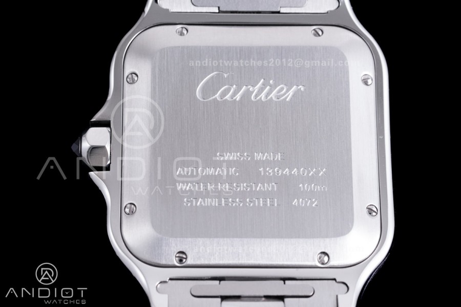 Santos de Cartier 40mm SS AF 1:1 Best Edition BrownDial on SS SmartLinks Bracelet MIYOTA 9015