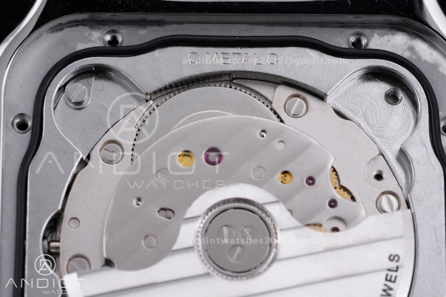 Santos de Cartier 40mm SS AF 1:1 Best Edition Grey Dial on SS SmartLinks Bracelet MIYOTA 9015