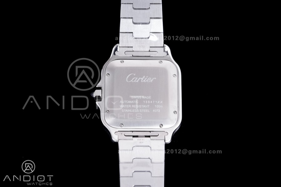 Santos de Cartier 40mm SS AF 1:1 Best Edition Blue Dial on SS SmartLinks Bracelet MIYOTA 9015