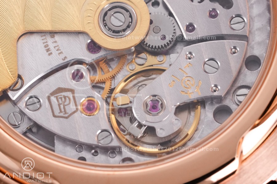 Calatrava 5227 RG 3KF 1:1 Best Edition White Dial on Brown Leather Strap A324 Super Clone V2